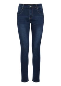 Regular-fit-Jeans B.Young "Jeans BXKAILY", Damen, Gr. 36, N-Gr, blau (dunkelblau denim), Obermaterial: 56% Baumwolle CO. 30% Viskose CV. 12% Polyester PES. 2% Elasthan EL., Jeans Regular-fit-Jeans