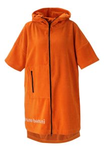 Badeponcho Bruno Banani "Daniel" Gr. S, orange, L:100cm, Frottier, Hausm&auml;ntel, Badeponcho