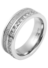 Adelia&acute;s Fingerring ADELIA&acute;S "Damen Ring aus Edelstahl" Gr. 62, silber, Fingerringe, Damen, 62, Edelstahl, Fingerring