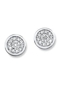 Paar Ohrstecker s.Oliver "9079155", silber (silber, 925, kristallwei&szlig;), Ohrringe, Damen, 8mm, Silber 925 (Sterlingsilber), Paar Ohrstecker, mit Zirkonia (synth.)
