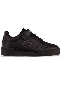 Sneaker Lotto, M&auml;dchen, Gr. 34, schwarz (schwarz, dunkelgrau), Kunstfaser, Synthetik, clean, Schuhe Sneaker, - in kinderfu&szlig;gerechter Passform