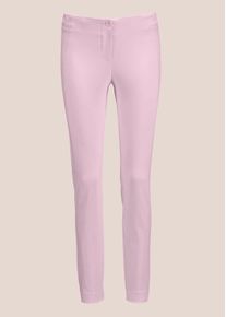 Madeleine Mode Stoffhose MADELEINE "Hose Schlanke Stretch-Hose mit Vichy-Karo", Damen, Gr. 48, N + K Gr, rosa, Obermaterial: 74% Viskose CV. 23% Polyamid PA. 3% Elasthan EL., Modern, Hosen Stoffhose, hoher Tragekomfort durch Stretchanteil