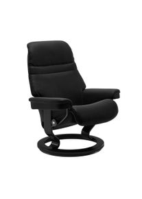 Relaxsessel stressless "Sunrise", schwarz (schwarz paloma), B:75cm H:100cm T:73cm, Leder BATICK: BATICK ist ein leicht korrigiertes, durchgef&auml;rbtes und genarbtes M&ouml;belleder, bei dem die meisten Unebenheiten und Spuren in der Regel entfernt wurden.;Leder PALOMA: PALOMA ist ein durchgef&auml;rbtes Semianilin-M&ouml;belleder mit nat&uuml;rlicher Narbung.;ROHLEDER Stoff Q2 FARON: Ein fester zuverl&auml;ssiger Boucl&eacute; mit 