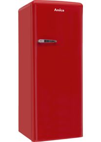 Amica K&uuml;hlschrank "KSR 364 150 R", Energieeffizienz: E, rot, Rechtsanschlag, nicht wechselbar, K&uuml;hlschr&auml;nke, Modernes Design, gro&szlig;er Stauraum - einfach stark im Alltag, K&uuml;hlschrank