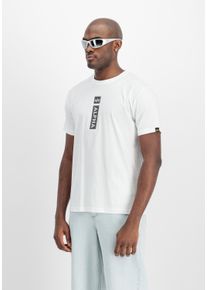 T-Shirt Alpha Industries "Alpha Puff Print T-Shirt", Herren, Gr. XL, wei&szlig;, Obermaterial: 100% Baumwolle, Shirts T-Shirt