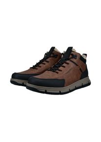 Winterboots Bugatti, Herren, Gr. 46, cognac, Lederimitat, Textil, Schuhe Winterboots, Schn&uuml;rboots, Outdoorboots mit Logopr&auml;gung und TEX-Ausstattung