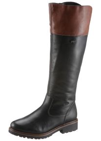 Stiefel Remonte, Damen, Gr. 44, Normalschaft, braun (schwarz, braun), Leder, Lederimitat, Schuhe Stiefel, mit Tex-Ausstattung