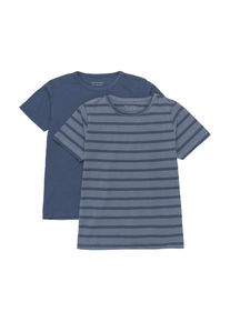 T-Shirt Minymo "T-Shirt MIBasic", Jungen, Gr. 152, blau (new navy), Obermaterial: 95% Baumwolle CO. 5% Elasthan EL., Shirts T-Shirt