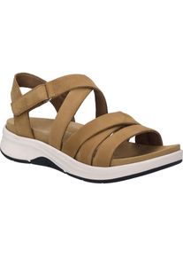 Sandale Josef Seibel "Estelle 07, nuss", Damen, Gr. 36, braun (nuss), Obermaterial: 100% Rindsleder Leather cow., Schuhe Sandale