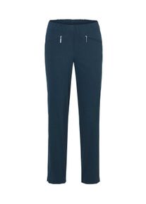 7/8-Hose GOLDNER "Stretchhose LOUISA, dehnbar & mit Taschen", Damen, Gr. 42, N-Gr, blau (marine), Obermaterial: 67% Baumwolle CO. 28% Polyamid PA. 5% Elasthan EL., normal, Hosen 7/8-Hose, Ohne