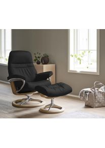 Relaxsessel stressless "Sunrise", schwarz (schwarz paloma), B:83cm H:105cm T:74cm, Leder BATICK: BATICK ist ein leicht korrigiertes, durchgef&auml;rbtes und genarbtes M&ouml;belleder, bei dem die meisten Unebenheiten und Spuren in der Regel entfernt wurden.;Leder PALOMA: PALOMA ist ein durchgef&auml;rbtes Semianilin-M&ouml;belleder mit nat&uuml;rlicher Narbung.;ROHLEDER Stoff Q2 FARON: Ein fester zuverl&auml;ssiger Boucl&eacute; mit 