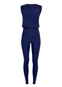 Jumpsuit WINSHAPE "JS102LSC", Damen, Gr. S, Normalgr&ouml;&szlig;en, blau (dunkelblau), 85% Polyester, 15% Elasthan, Rundhals, Overalls Jumpsuit, Functional Comfort