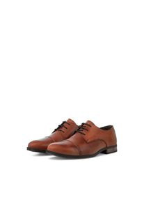 Jack & Jones Schn&uuml;rschuh JACK & JONES "JFWRAYMOND", Herren, Gr. 46, cognac, Lederimitat, Schuhe Schn&uuml;rschuh, mit Ziern&auml;hte
