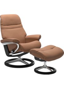 Relaxsessel stressless "Sunrise", braun (latte batick), B:92cm H:105cm T:80cm, Leder BATICK: BATICK ist ein leicht korrigiertes, durchgef&auml;rbtes und genarbtes M&ouml;belleder, bei dem die meisten Unebenheiten und Spuren in der Regel entfernt wurden.;Leder PALOMA: PALOMA ist ein durchgef&auml;rbtes Semianilin-M&ouml;belleder mit nat&uuml;rlicher Narbung.;ROHLEDER Stoff Q2 FARON: Ein fester zuverl&auml;ssiger Boucl&eacute; mit eine