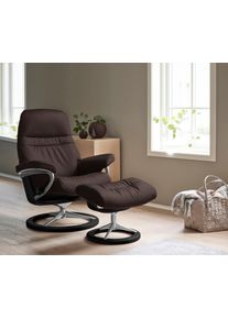 Relaxsessel stressless "Sunrise", braun (chocolate paloma), B:79cm H:103cm T:73cm, Leder BATICK: BATICK ist ein leicht korrigiertes, durchgef&auml;rbtes und genarbtes M&ouml;belleder, bei dem die meisten Unebenheiten und Spuren in der Regel entfernt wurden.;Leder PALOMA: PALOMA ist ein durchgef&auml;rbtes Semianilin-M&ouml;belleder mit nat&uuml;rlicher Narbung.;ROHLEDER Stoff Q2 FARON: Ein fester zuverl&auml;ssiger Boucl&eacute; mit 