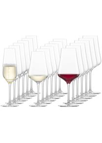 Gl&auml;ser-Set ZWIESEL GLAS "Wein- und Sektgl&auml;ser Bouquet 18er Set transparent", bunt (transparent), B:2cm H:2cm, Glas, Trinkgef&auml;&szlig;e, Gl&auml;ser-Set, Sp&uuml;lmaschinengeeignet