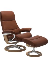 Relaxsessel stressless "View", braun (copper paloma), B:78cm H:108cm T:78cm, Leder BATICK: BATICK ist ein leicht korrigiertes, durchgef&auml;rbtes und genarbtes M&ouml;belleder, bei dem die meisten Unebenheiten und Spuren in der Regel entfernt wurden.;Leder PALOMA: PALOMA ist ein durchgef&auml;rbtes Semianilin-M&ouml;belleder mit nat&uuml;rlicher Narbung.;ROHLEDER Stoff Q2 FARON: Ein fester zuverl&auml;ssiger Boucl&eacute; mit einem 