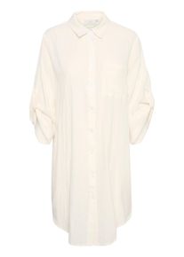 Blusenkleid Kaffe "Hemd KApauline", Damen, Gr. 44, N-Gr, wei&szlig; (chalk), Obermaterial: 100% Baumwolle CO., Blusen Blusenkleid