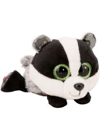 Kuscheltier Nici "Glubschis, Dachs Lesley, 15 cm liegend", schwarz, Pl&uuml;schfiguren, KinderB:10cm H:9cm L:15cm, Polyester, Kuscheltier, B:10cm H:9cm L:15cm