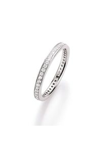 Silberring Smart Jewel "Ring filigran, Zirkonia Steine mit Brilliantschliff, Silber 925" Gr. 56, wei&szlig;, Fingerringe, Damen, 56, Silber 925 (Sterlingsilber), Silberring