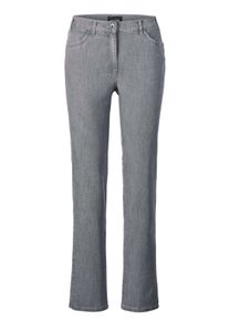 Stretch-Jeans GOLDNER "Denimhose mit Stretchkomfort", Damen, Gr. 40, N-Gr, grau, Obermaterial: 83% Baumwolle CO. 16% Polyester PES. 1% Elasthan EL., normal, Jeans Stretch-Jeans, Ohne