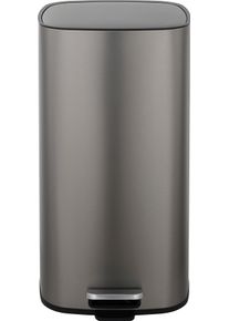 M&uuml;lleimer OTTO HOME "Keenna, Soft Close, mit verstecktem Griff", silber (metal grau), B:31,6cm H:61,1cm T:36,6cm, Edelstahl, M&uuml;lleimer, M&uuml;lleimer, Treteimer f&uuml;r K&uuml;che oder Bad, Abfalleimer mit Deckel