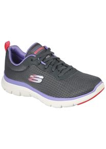 Wanderschuh Skechers "Flex", Herren, Gr. 40, grau (grau, bunt, kombi), Obermaterial: 100% Textilmaterial TEXMAT., Schuhe Wanderschuh