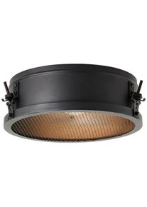 Brilliant Deckenleuchte "Zois", schwarz (schwarz korund), 1, &Oslash; 30cm H: 9,5cm, 1 Stk., Leuchten, Deckenlampe 30cm schwarz korund, Deckenleuchte
