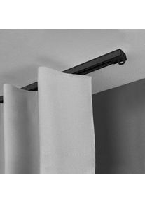 Gardinenschiene SN DECO GROUP "Objektschiene SL" Gr. 7, schwarz, L:400cm T:1cm, Aluminium, Gardinenstangen, Gardinenschiene, in versch. L&auml;ngen und Farben, Aluminium, Innenlauf, Vorhangschiene