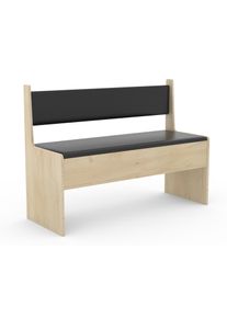 Bank Vcm "Holz Eckbank Sitzbank Bank Truhe Esal Breite 110cm", braun (anthrazit, honig, eiche), B:110cm T:42cm, Obermaterial: 100% Holz Wood., Sitzm&ouml;bel-Sets, Bank