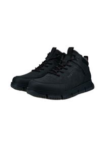 Schn&uuml;rboots Bugatti, Herren, Gr. 46, schwarz, Lederimitat, Schuhe Schn&uuml;rboots, Outdoorboots, Stiefelette, Winterboots mit TEX-Ausstattung