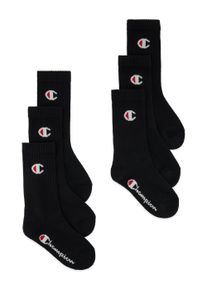 Sportsocken Champion, M&auml;dchen, Gr. 27-30, schwarz (nny, nny, wht, wht, oxgm, oxgm, ns), Obermaterial: 70% Baumwolle, 28% Polyester, 2% Elasthan, Socken Sportsocken, f&uuml;r Kinder, sportlicher Stil, aus Baumwolle, Polyester und Elasthan
