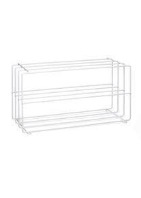 Mid.you Schuhregal, Wei&szlig;, Metall, 73x40x28.5 cm, erweiterbar, Garderobe, Schuhaufbewahrung, Schuhregale
