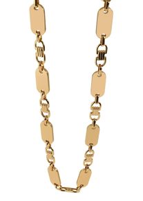 Adelia&acute;s Gliederkette ADELIA&acute;S "Unisex Halskette &iquest; Plattenkette aus Edelstahl 70 cm" Gr. 70, gold, Halsketten, Damen, Edelstahl, Gliederkette