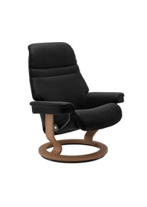 Relaxsessel stressless "Sunrise", schwarz (schwarz paloma), B:79cm H:103cm T:73cm, Leder BATICK: BATICK ist ein leicht korrigiertes, durchgef&auml;rbtes und genarbtes M&ouml;belleder, bei dem die meisten Unebenheiten und Spuren in der Regel entfernt wurden.;Leder PALOMA: PALOMA ist ein durchgef&auml;rbtes Semianilin-M&ouml;belleder mit nat&uuml;rlicher Narbung.;ROHLEDER Stoff Q2 FARON: Ein fester zuverl&auml;ssiger Boucl&eacute; mit 