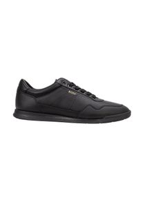 Sneaker BOSS "Sneaker Nitan ltpf", Herren, Gr. 44, schwarz, Obermaterial: 100% Rindsleder Leather cow. Futter: 100% Textilmaterial TEXMAT. 100% sonstige Fasern AF., Schuhe Sneaker