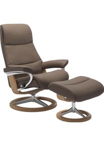 Relaxsessel stressless "View", braun (mole batick), B:78cm H:108cm T:78cm, Leder BATICK: BATICK ist ein leicht korrigiertes, durchgef&auml;rbtes und genarbtes M&ouml;belleder, bei dem die meisten Unebenheiten und Spuren in der Regel entfernt wurden.;Leder PALOMA: PALOMA ist ein durchgef&auml;rbtes Semianilin-M&ouml;belleder mit nat&uuml;rlicher Narbung.;ROHLEDER Stoff Q2 FARON: Ein fester zuverl&auml;ssiger Boucl&eacute; mit einem st