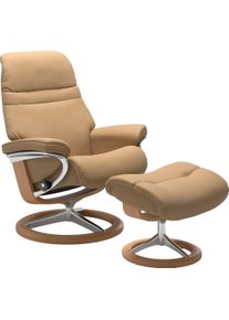 Relaxsessel stressless "Sunrise", beige (sand paloma), B:83cm H:105cm T:74cm, Leder BATICK: BATICK ist ein leicht korrigiertes, durchgef&auml;rbtes und genarbtes M&ouml;belleder, bei dem die meisten Unebenheiten und Spuren in der Regel entfernt wurden.;Leder PALOMA: PALOMA ist ein durchgef&auml;rbtes Semianilin-M&ouml;belleder mit nat&uuml;rlicher Narbung.;ROHLEDER Stoff Q2 FARON: Ein fester zuverl&auml;ssiger Boucl&eacute; mit einem