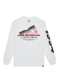 Langarmshirt DC Shoes "Slathletic Hls", Herren, Gr. S, wei&szlig;, Obermaterial: 75% Baumwolle, 25% Baumwolle., Shirts Langarmshirt
