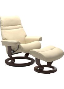 Relaxsessel stressless "Sunrise", beige (vanilla paloma), B:79cm H:103cm T:73cm, Leder BATICK: BATICK ist ein leicht korrigiertes, durchgef&auml;rbtes und genarbtes M&ouml;belleder, bei dem die meisten Unebenheiten und Spuren in der Regel entfernt wurden.;Leder PALOMA: PALOMA ist ein durchgef&auml;rbtes Semianilin-M&ouml;belleder mit nat&uuml;rlicher Narbung.;ROHLEDER Stoff Q2 FARON: Ein fester zuverl&auml;ssiger Boucl&eacute; mit ei