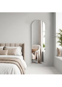 Spiegel OTTO HOME "Standspiegel Addrik, wahlweise in 2 Gr&ouml;&szlig;en 150x40cm oder 180x60cm", transparent (silber), B:40cm H:150cm T:2,7cm, Sicherheitsglas, Spiegel, Spiegel, Ganzk&ouml;rperspiegel mit Sicherheitsglas, in verschiedenen Farben