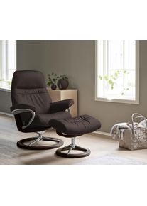 Relaxsessel stressless "Sunrise", braun (chocolate paloma), B:92cm H:105cm T:80cm, Leder BATICK: BATICK ist ein leicht korrigiertes, durchgef&auml;rbtes und genarbtes M&ouml;belleder, bei dem die meisten Unebenheiten und Spuren in der Regel entfernt wurden.;Leder PALOMA: PALOMA ist ein durchgef&auml;rbtes Semianilin-M&ouml;belleder mit nat&uuml;rlicher Narbung.;ROHLEDER Stoff Q2 FARON: Ein fester zuverl&auml;ssiger Boucl&eacute; mit 