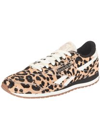 Sneaker Reebok CLASSIC "CLASSIC AZ", Damen, Gr. 37, atmungsaktiv, braun (cheetah, schwarz, chalk), Leder, Synthetik, Schuhe Sneaker, mit Animal Muster - Pony Hair
