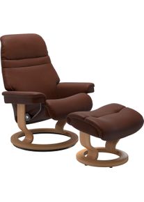 Relaxsessel stressless "Sunrise", braun (malt braun batick), B:88cm H:103cm T:78cm, Leder BATICK: BATICK ist ein leicht korrigiertes, durchgef&auml;rbtes und genarbtes M&ouml;belleder, bei dem die meisten Unebenheiten und Spuren in der Regel entfernt wurden.;Leder PALOMA: PALOMA ist ein durchgef&auml;rbtes Semianilin-M&ouml;belleder mit nat&uuml;rlicher Narbung.;ROHLEDER Stoff Q2 FARON: Ein fester zuverl&auml;ssiger Boucl&eacute; mit