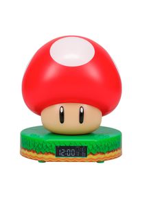 Paladone Wecker "Super Mario Pilz Mushroom digital Wecker", bunt (rot), Wecker, Wecker