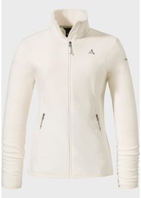 Sch&ouml;ffel Fleecejacke SCH&Ouml;FFEL "Fleece Jk Style Ash WMS", Damen, Gr. 40, wei&szlig; (1140, wei&szlig;), Oberstoff: 100% Polyester, regular fit, hoch geschlossener Ausschnitt, Jacken Fleecejacke