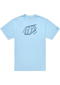 Troy Lee Designs Badge, t-shirt , color: Light Blue/Blue , size: XL