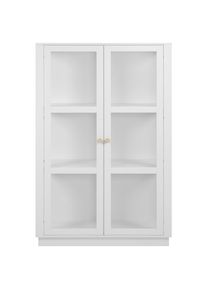 Mid.you Vitrine, Wei&szlig;, Holzwerkstoff, 4 F&auml;cher, 100x150x40 cm, stehend, Esszimmer, Vitrinen, Vitrinenschr&auml;nke