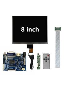8 Inch IPS 1024*768 HJ080IA-01E Tablet LCD Display Screen Panel HE080IA-01D With 2AV VGA HDMI Driver Board Kit for Raspberry Pi