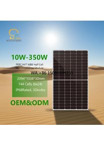 High Performance PERC Half Cell N-type Mono Solar Panels 360W 370W 380W for Solar Power System